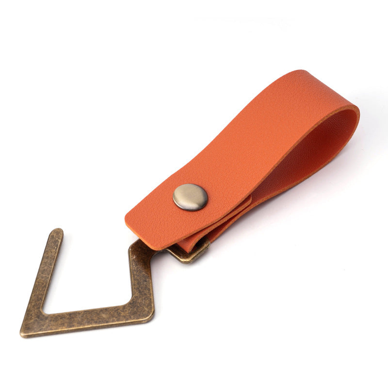 Wholesale Metal Hook Leather Keychain